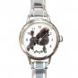 Cute Poodle Pet Dog Animal Round Italian Charm Wrist Watch 505