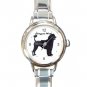 Cute Portuguese Water Pet Dog Animal Round Italian Charm Wrist Watch 507