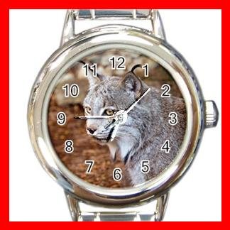 Wild Canadian Lynx Animals Italian Round Charm Watch 510