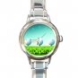 Golf Ball Sports Game Hobby Round Italian Charm Wrist Watch 528