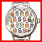 RUSSIAN NESTING DOLLS Round Italian Charm Wrist Watch 545