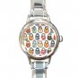 RUSSIAN NESTING DOLLS Round Italian Charm Wrist Watch 545