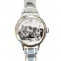 Two Kittens Cats Pet Animals Round Italian Charm Wrist Watch 567