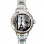 Eiffel Tower Paris Round Italian Charm Wrist Watch 568