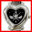 Lacrosse Sticks Sports Game Heart Italian Charm Wrist Watch 156