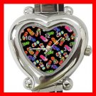 Flip Flops Slipper Heart Italian Charm Wrist Watch 165