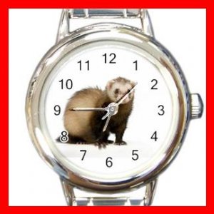 Cute Ferret Pet Animals Heart Italian Charm Wrist Watch 171