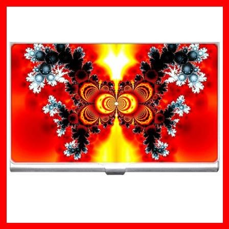 Fractal Butterfly Fly Hobby Business Credit Card Case 03