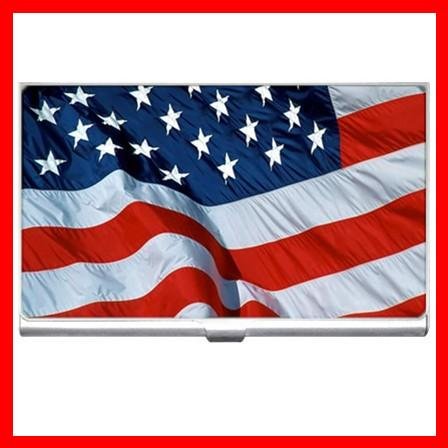 American Flag Nation Patriotic Hobby Business Credit Card Case 09