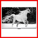 White Horse Animals Hobby Business Credit Card Case 18