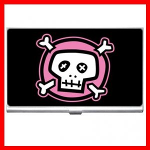 Pink Skull  Myth Hobby Business Credit Card Case 20