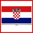 Croatia Flag Nation Patriotic Hobby Business Credit Card Case 21