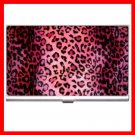 Pink Leopard Skin Print Business Credit Card Case 24