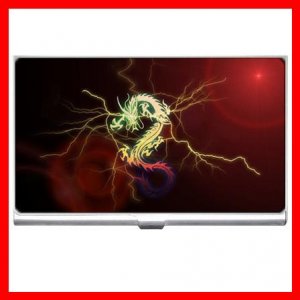 Red Dragon Myth Hobby Business Credit Card Case 51
