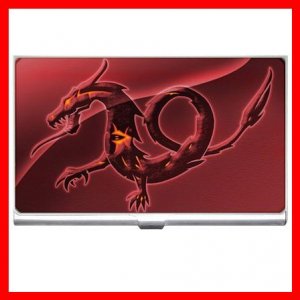 Red Dragon Myth Hobby Business Credit Card Case 52