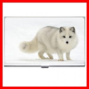 Arctic Fox Animals Business Credit Card Case 59