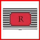 MONOGRAM "R" Letter Hobby Business Credit Card Case 70