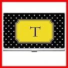 Name Initials Letter "T" Hobby Business Credit Card Case 87