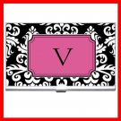 Name Initials Letter "V" Hobby Business Credit Card Case 88