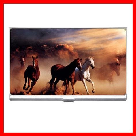 Horses Running Animals Hobby Business Credit Card Case 92