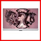 Pink Cross Sign Dragon Hobby Business Credit Card Case 94