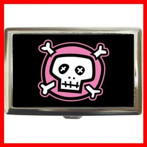 Pink Skull Hobby Cigarette Money Case 036