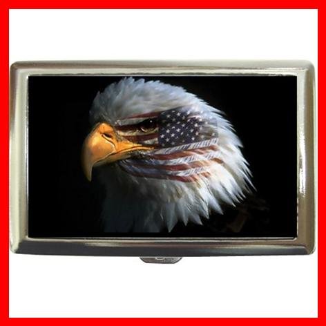 Eagle Eye American Flag Hobby Cigarette Money Case 039