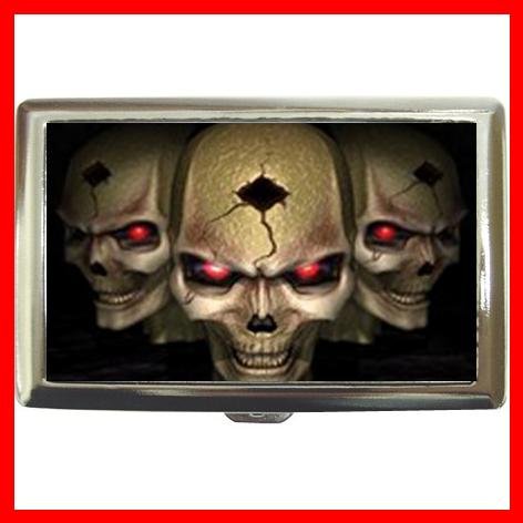 Cool Skull Skulls Hobby Cigarette Money Case 042