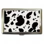 Black Cow Print  Hobby Cigarette Money Case 043