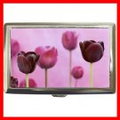 Purple Tulips Flowers Hobby Cigarette Money Case 048