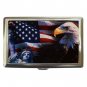 American Flag Eagle Liberty Hobby Cigarette Money Case 051