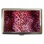PINK LEOPARD Skin Print Hobby Cigarette Money Case 070