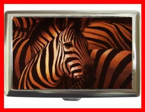 Zebra Grande Print Horse Hobby Cigarette Money Case 071