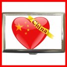 China Heart Love Flag Nation Patriotic Hobby Cigarette Money Case 078