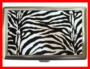 Zebra Print Skin Horse Hobby Cigarette Money Case 083