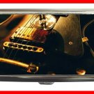 Wine Red Guitar Music Hobby Cigarette Money Case 084