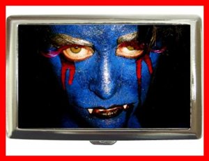 Blue Vampire Myth Blood Hobby Cigarette Money Case 086