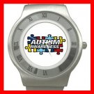 Autism Awareness Health Kids Stainless Steel Wrist Watch Unisex 138
