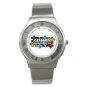 Autism Awareness Health Kids Stainless Steel Wrist Watch Unisex 138