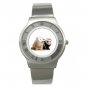 Cute Ferret Pet Animals Stainless Steel Wrist Watch Unisex 141