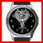 Cross Sign Dragon Myth Round Metal Wrist Watch Unisex 145