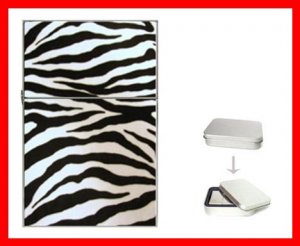 Zebra Skin Print Hobby Flip Top Lighter + Box New Gift 014