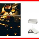 Wine Red Guitar Music Hobby Flip Top Lighter + Box New Gift 015