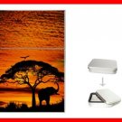 African Skies Elephant Sunset Hobby Flip Top Lighter + Box New Gift 021
