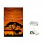 African Skies Elephant Sunset Hobby Flip Top Lighter + Box New Gift 021