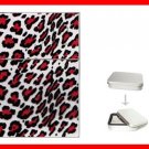 Red Leopard Skin Print Hobby Flip Top Lighter + Box New Gift 023