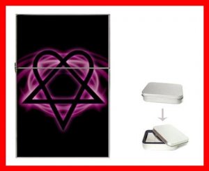 Pink Heartagram Hobby Flip Top Lighter + Box New Gift 027