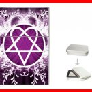 Pink Heartagram Hobby Flip Top Lighter + Box New Gift 028