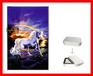 Unicorn Rainbow Fantasy Myth Hobby Flip Top Lighter + Box New Gift 029