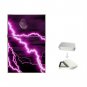 Purple Night Lightning Storm Hobby Flip Top Lighter + Box New Gift 031